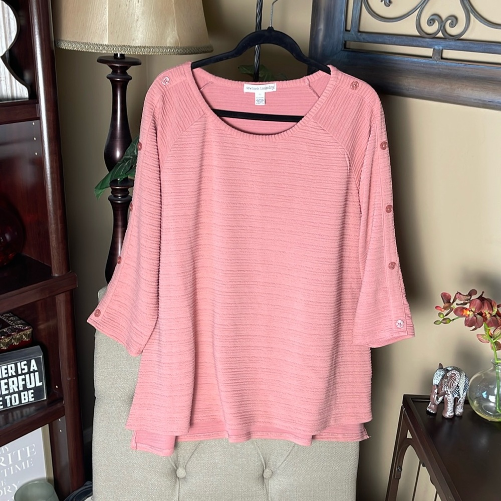 Knit pullover tunic.